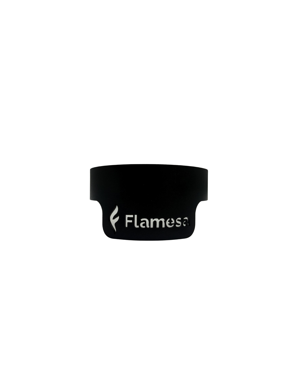 Glass tube holder with logo | Flare & Lumina outdoor pellet heaters | Flamesa®