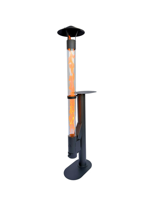 Flamesa® Lumina – Designer Outdoor Pellet Heater with Table