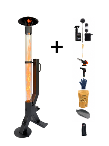 Complete Pellet Stove Set – Flamesa® Flare – Complete Set Including Accessories