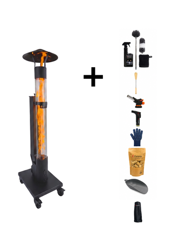 Complete Pellet Stove Set – Flamesa® Avara – Complete Set Including Accessories