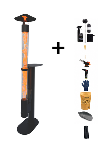 Complete Pellet Stove Set – Flamesa® Lumina – Complete Set Including Accessories