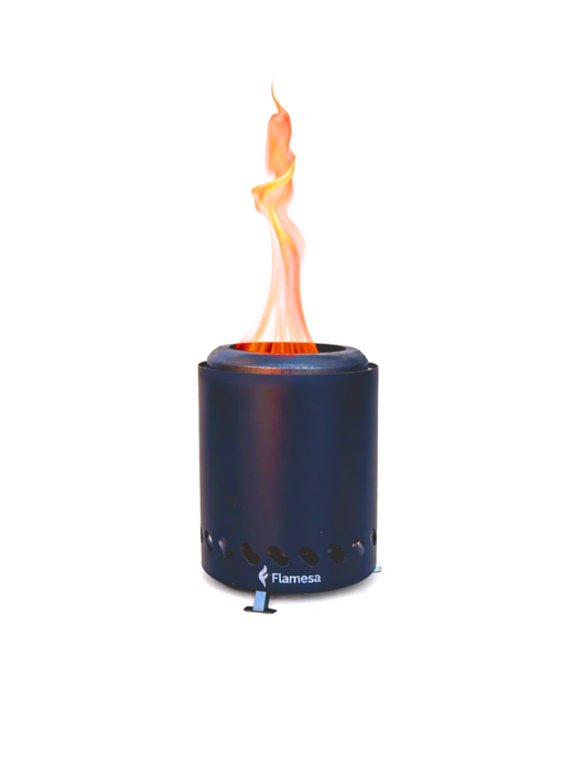 Flamesa® Vulcan – Black Smokeless Tabletop (Pellet) Fire Pit for Outdoor Use