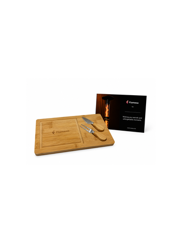 Flamesa Gift Set with Cheese Board and Personal Message Flamesa.com