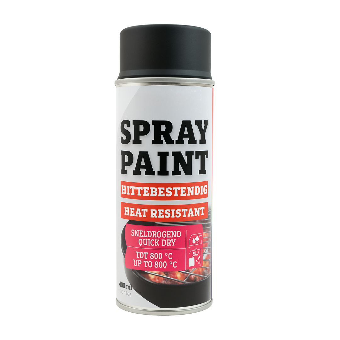 Heat Resistant Spray Paint - Black (400 ml)