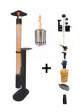 Flamesa® Lumina Complete Set – pellet stove with free Flamesa Vulcan and accessories