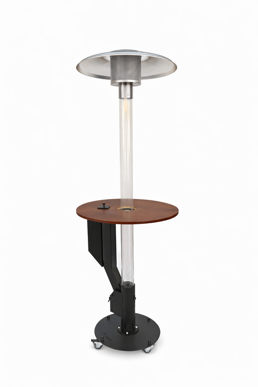 Flamesa® Solaro – Premium Pellet Patio Heater with Table