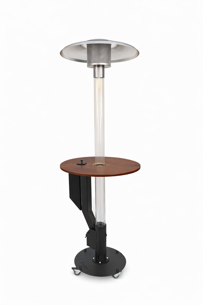 Flamesa® Solaro – Premium Pellet Patio Heater with Table
