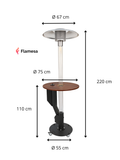 smokeless fire pit pellets – Flamesa Solaro in garden