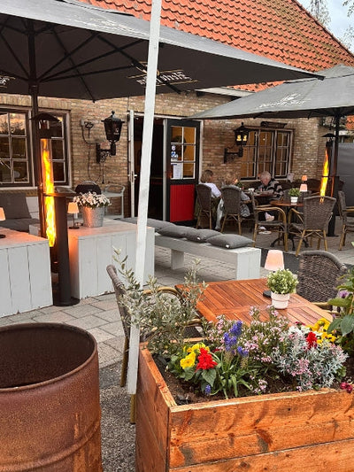 The heaters bring people together and create a lovely atmosphere.